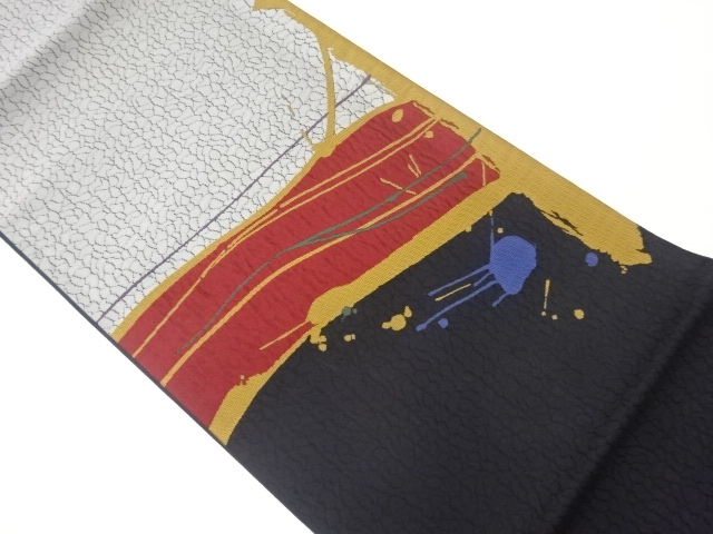 JAPANESE FUKURO OBI / MATELASSE / WOVEN ABSTRACT